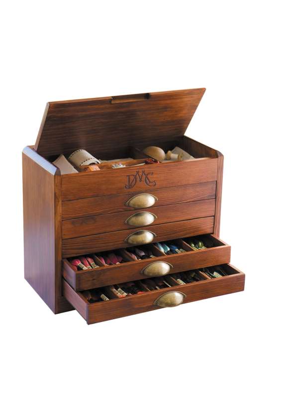 DMC Holzbox, Garnbox, Sammlerbox