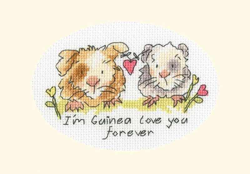 Grußkarte 13x9cm - I´m Guinea Love you forever
