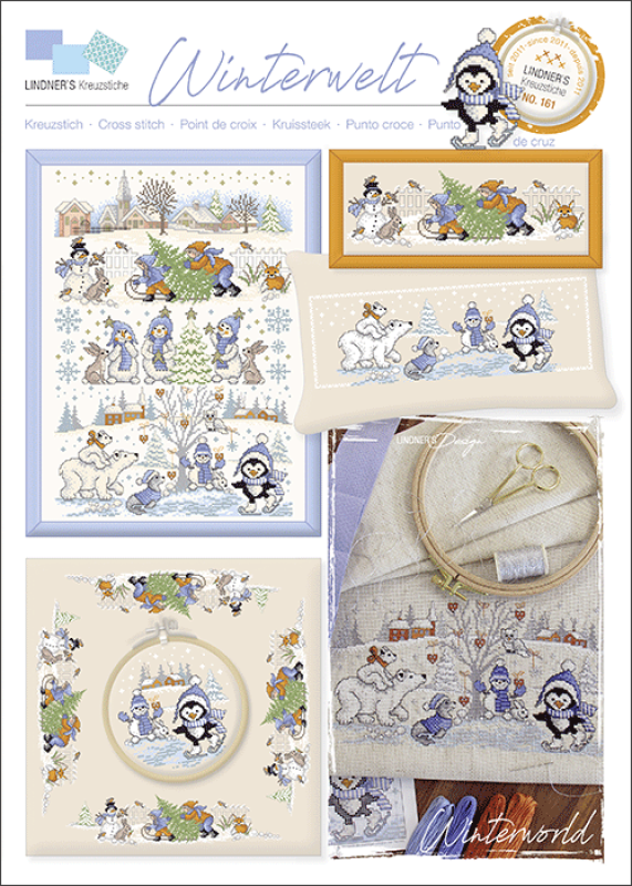Lindner,Stickvorlage,Winterwelt