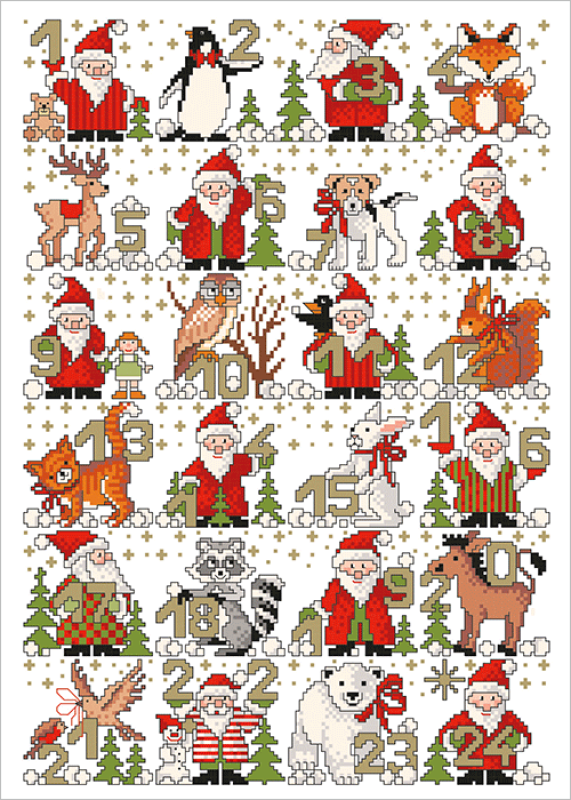 Lindner,Stickvorlage,Adventszeit