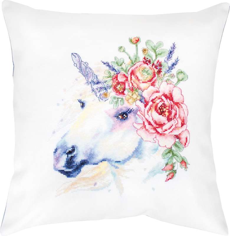 Kreuzstichkissen Luca-S Einhorn