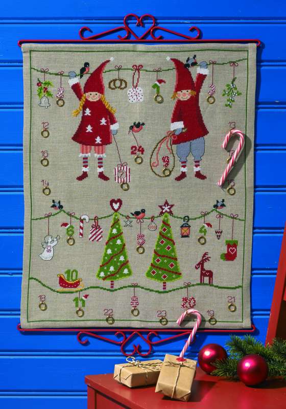 Permin Kreuzstich Weihnachten Adventskalender 34-2260