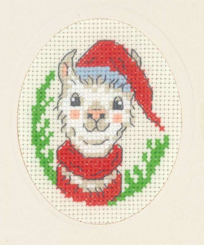 Weihnachtskarte 9x13cm - Weihnachtslama