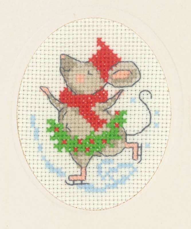 Weihnachtskarte 9x13cm - Weihnachtsmaus