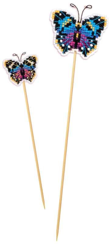 Blumenstecker 6,5x5,5cm - Schmetterling