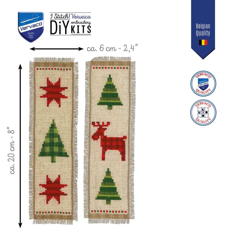 Vervaco-Kreuzstich-Lesezeichen-Weihnachten-PN-0147559