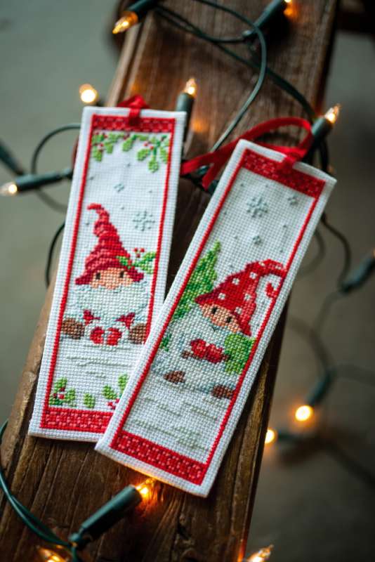 Vervaco-Kreuzstich-Lesezeichen-Weihnachtsgnom-PN-0189703