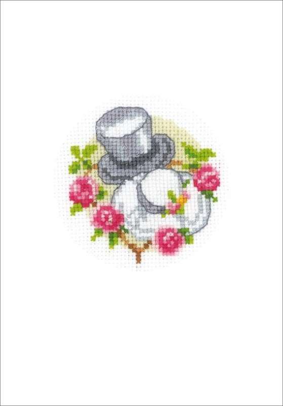Karte zur Hochzeit 10,5x15cm - Hüte