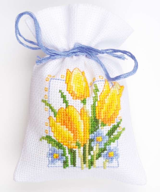 Vervaco,Kräutersäckchen,Kreuzstich,Blumen