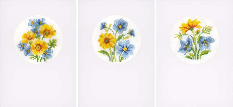 Vervaco-Kreuzstich-Karte-Blumen -PN-0155786