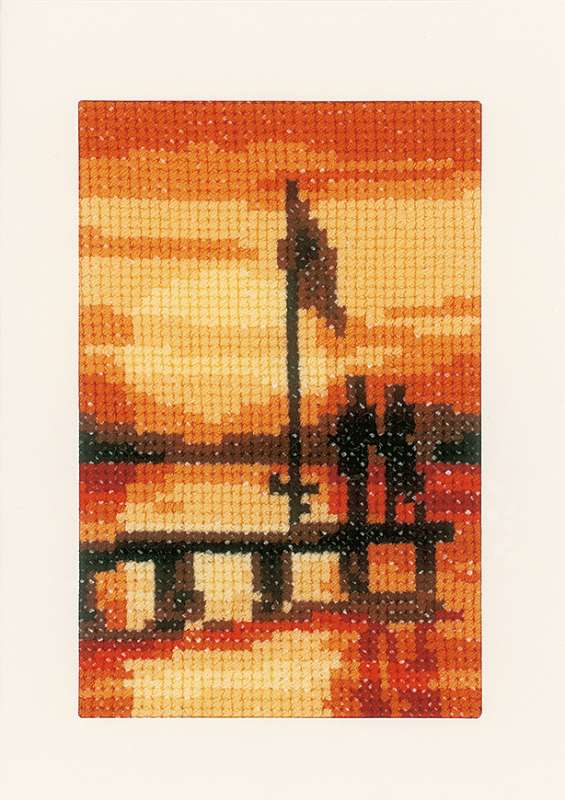Vervaco-Kreuzstich-Karte-Sonnenuntergang-PN-0156893