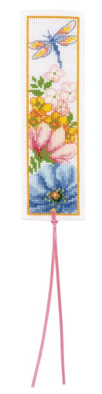 Vervaco-Kreuzstich-Lesezeichen-Blumen-PN-0184423