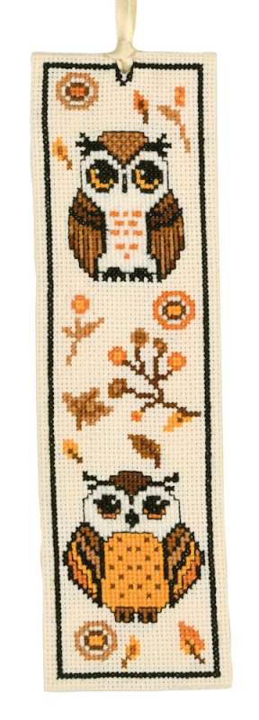 Lesezeichen 6x20cm - 2-er Set - Eulen