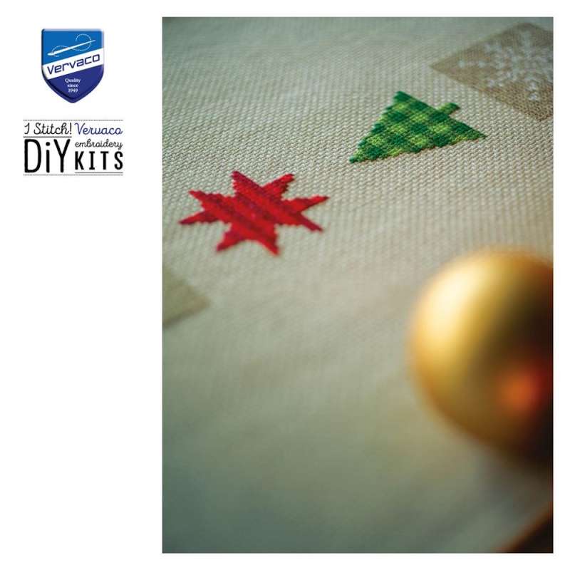 Vervaco-Vervaco-Kreuzstich-Stickdecke-Weihnachtsbaum-PN-0146391-Stickdecke-Rentier-PN-0144752