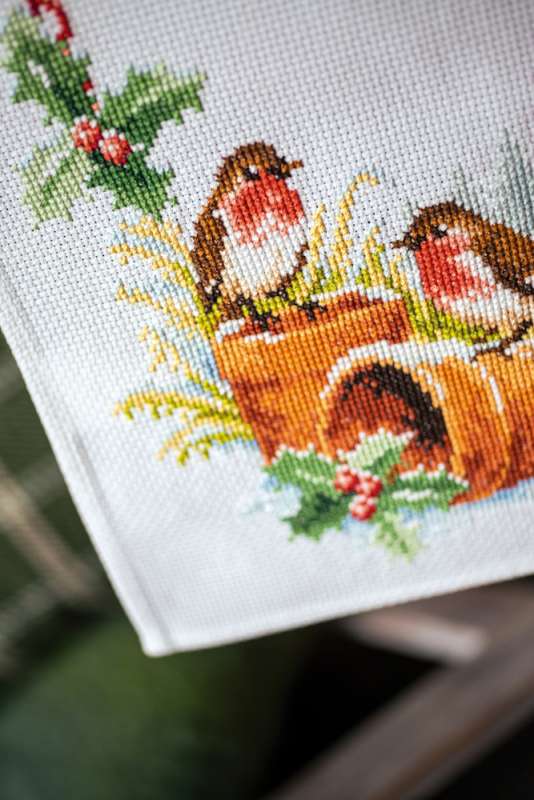 Vervaco-Kreuzstich-Stickdecke-Rotkehlchen-PN-0147403