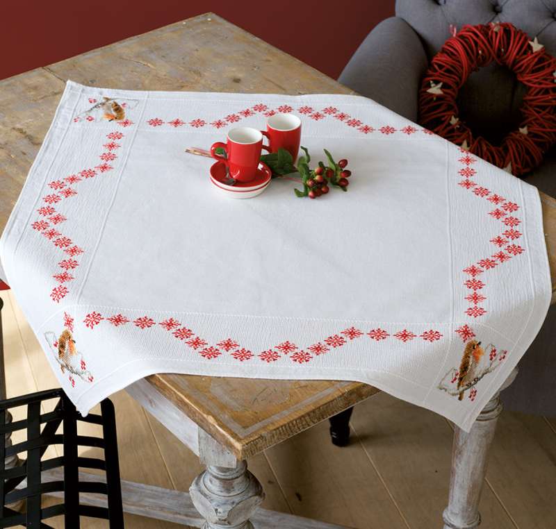 Vervaco-Kreuzstich-Tischdecke-Weihnachten -PN-0157099