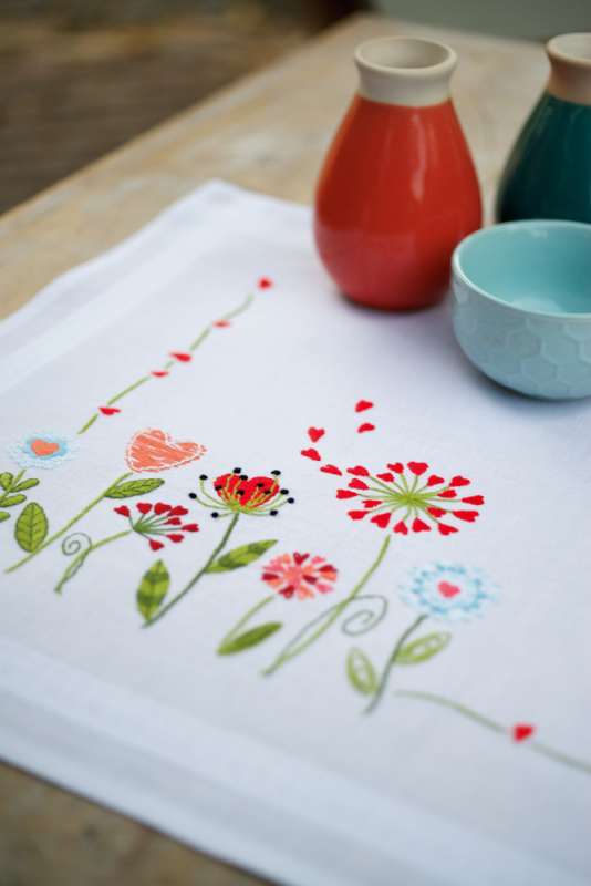 Vervaco-Kreuzstich-Tischdecke-Blumen-PN-0171004