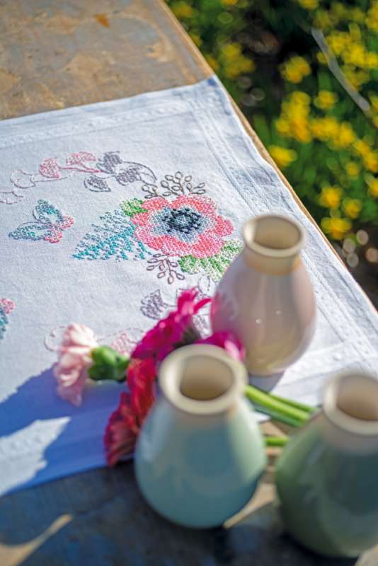 Vervaco-Kreuzstich-Stickdecke-Pastellblumen-PN-0195363