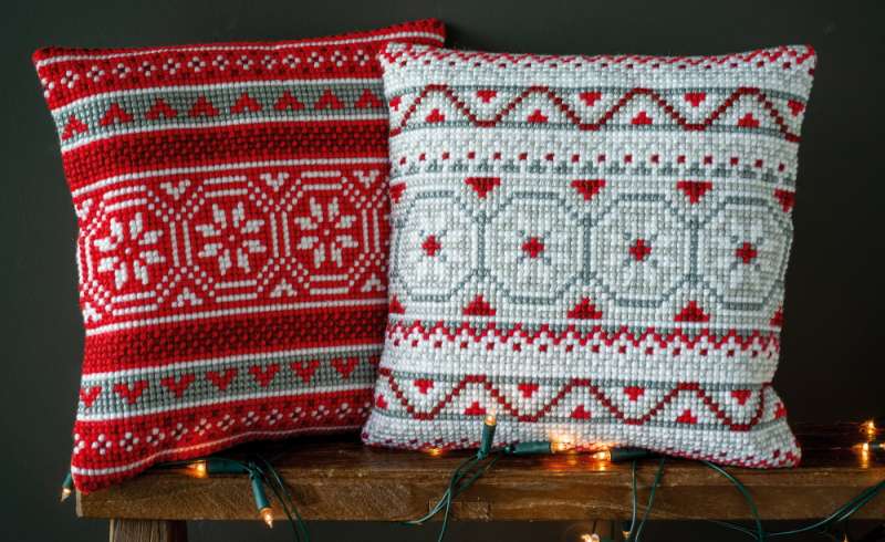 Vervaco-Kreuzstichkissen-Weihnachtskristalle-PN-0147710
