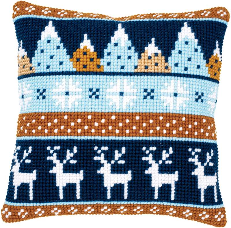 Vervaco-Kreuzstichkissen-Weihnachtskristalle-PN-0170317