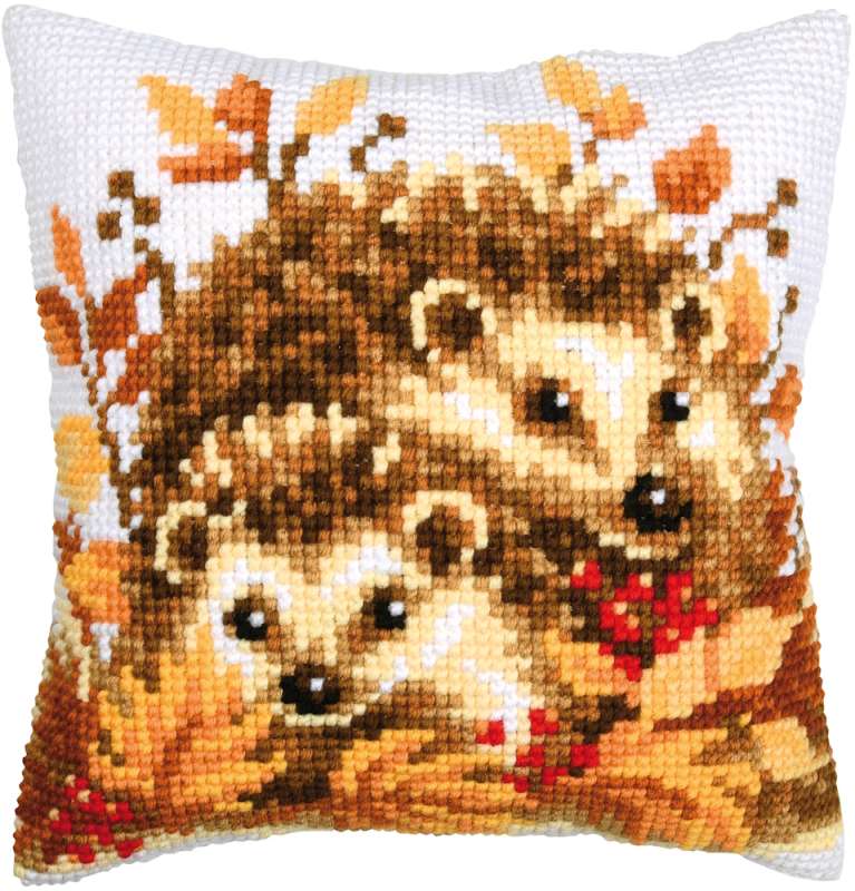 Vervaco-Kreuzstichkissen-Igel-PN-0220606