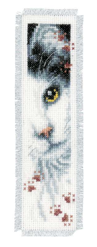 Vervaco,Lesezeichen,Kreuzstich,Katze,Hund