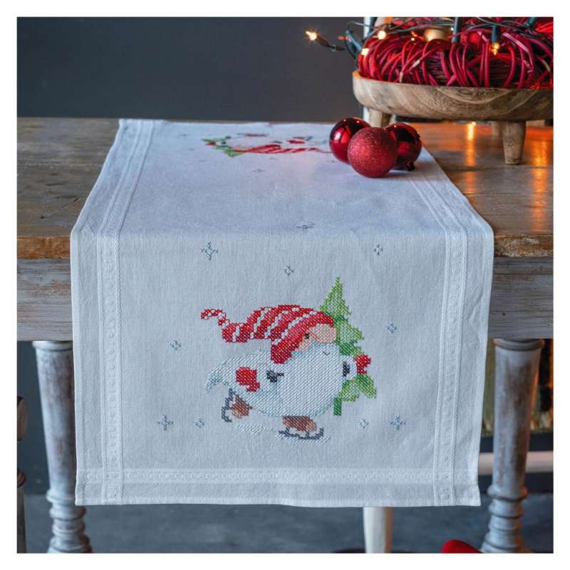 Vervaco-Kreuzstich-Stickdecke-Weihnachtsgnom-PN-0198679