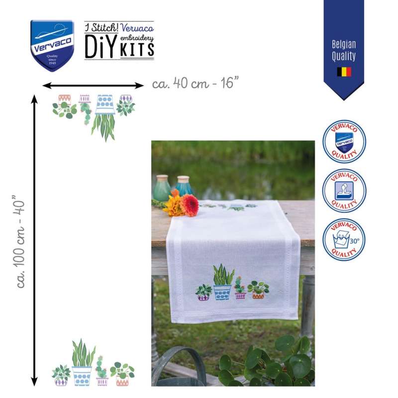 Vervaco-Kreuzstich-Stickdecke-Zimmerpflanzen-PN-0199691