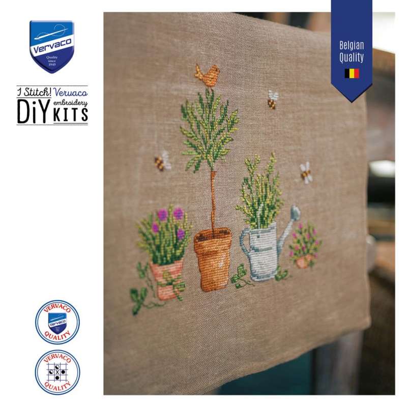 Vervaco-Kreuzstich-Stickdecke-Garten-PN-0200109