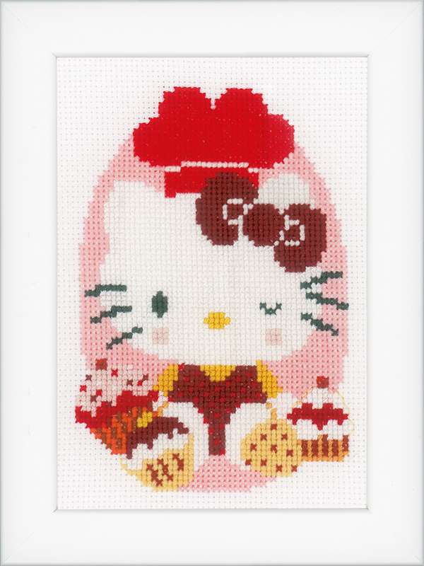 Vervaco-Kreuzstich-Stickpackung-Hello-Kitty-PN-0154976