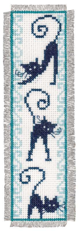Lesezeichen 6x20cm - 2-er Set - Katzenbande