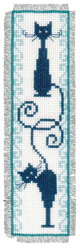 Lesezeichen 6x20cm - 2-er Set - Katzenbande