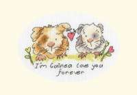 Grußkarte 13x9cm - I´m Guinea Love you forever