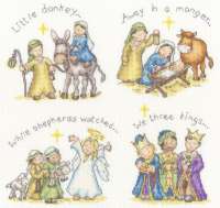 Kreuzstichpackung 28x26cm - Little Donkey..