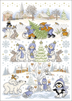 Lindner,Stickvorlage,Winterwelt