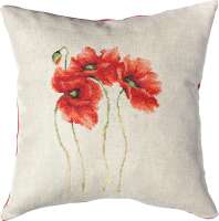 Kreuzstichkissen Luca-S Mohn