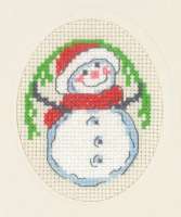 Weihnachtskarte 9x13cm - Weihnachtsschneemann