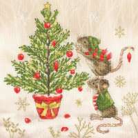 Kreuzstichpackung 26x26cm - Decorating Double Act