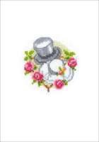 Karte zur Hochzeit 10,5x15cm - Hüte
