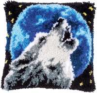 Vervaco-Knüpfkissen 40x40cm - Wolf