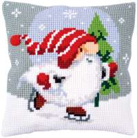 Vervaco-Kreuzstichkissen-Weihnachtsgnom-PN-0188660