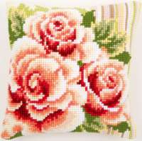 Vervaco-Kreuzstich-Kreuzstichkissen-Rosen-PN-0147148
