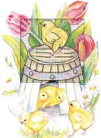 Zweigart-Kreuzstich-Karte-Ostern-6265