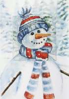 Winterkarte 10,5x15cm - Schneemann
